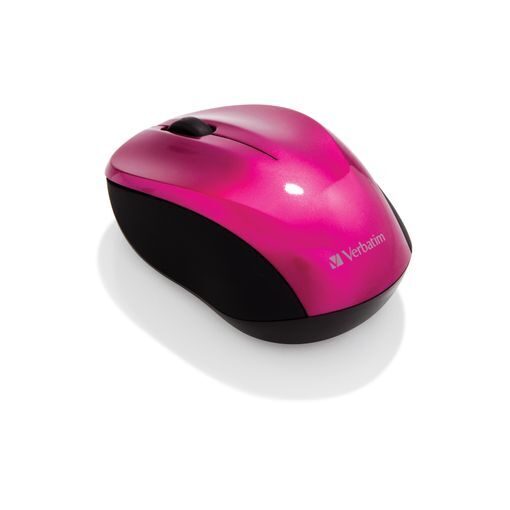 Verbatim Go Nano Wireless Mouse Hot Pink