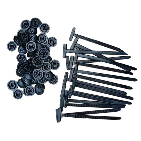 Isele lukustuvad universaalsed nailonist kaablikinnitused (zip ties), raske koormusega — 100 tk