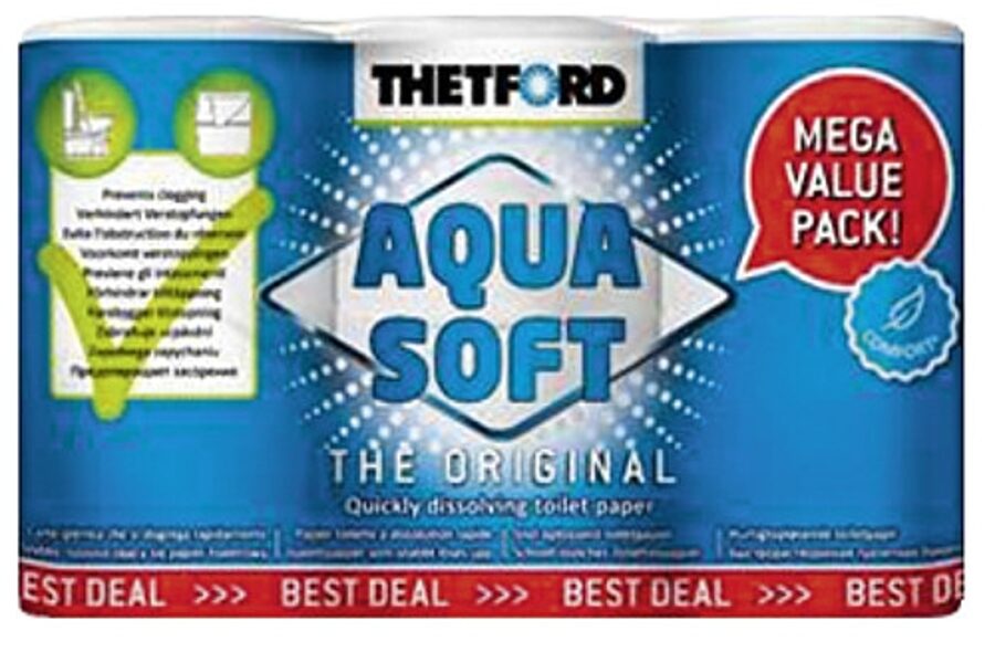 THETFORD AQUA SOFT WC PAPĪRS 6 RUĻĻI