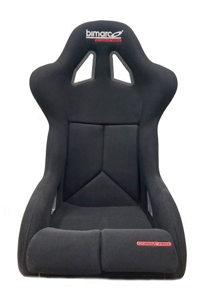 Autosporta krēsls, Velūra, melns COBRA PRO BLACK FIA Certification