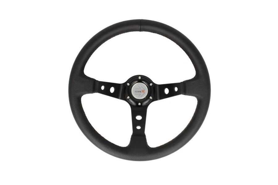 Autosport ProRacing 5125A steering wheel. Diameter: 35 cm, Depth: 8 cm, aluminum and eco leather
